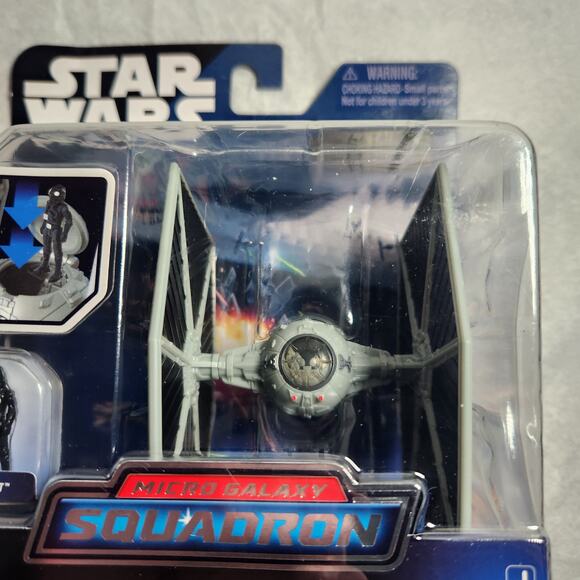 Star Wars Micro Galaxy Squadron Light Armor Tie Fighter Series 1 Chase #0010 New - Picture 4 of 8